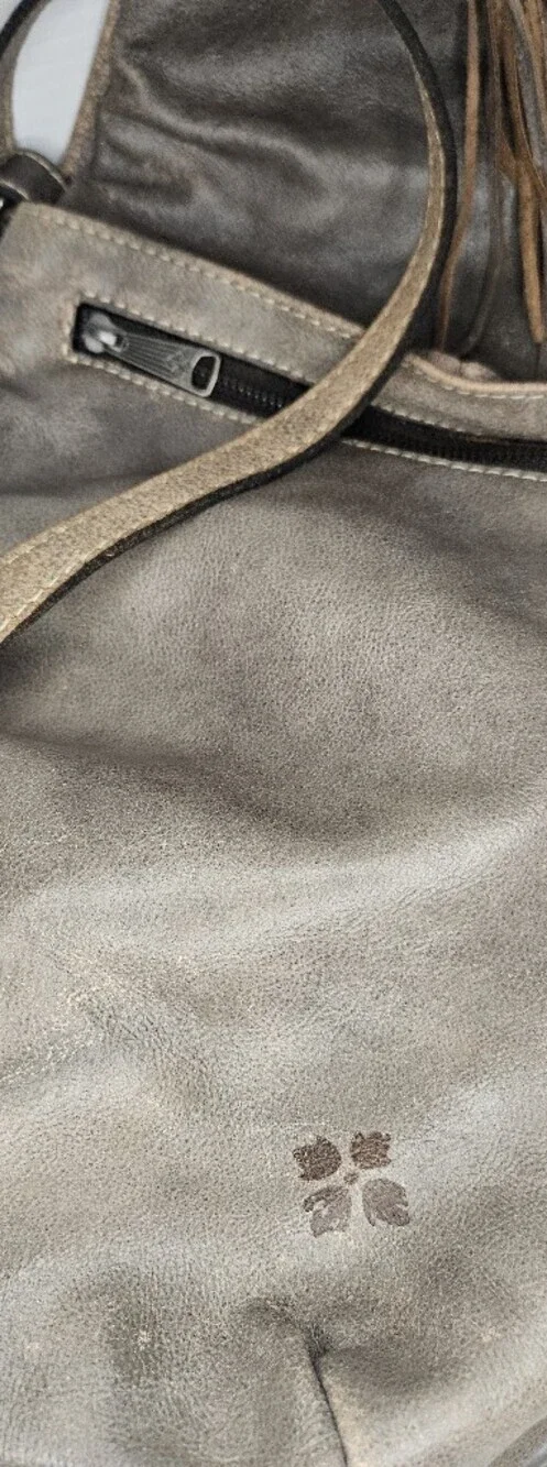 Patricia Nash Luzille Convertible Backpack Distressed Gray Leather Crossbody Bag